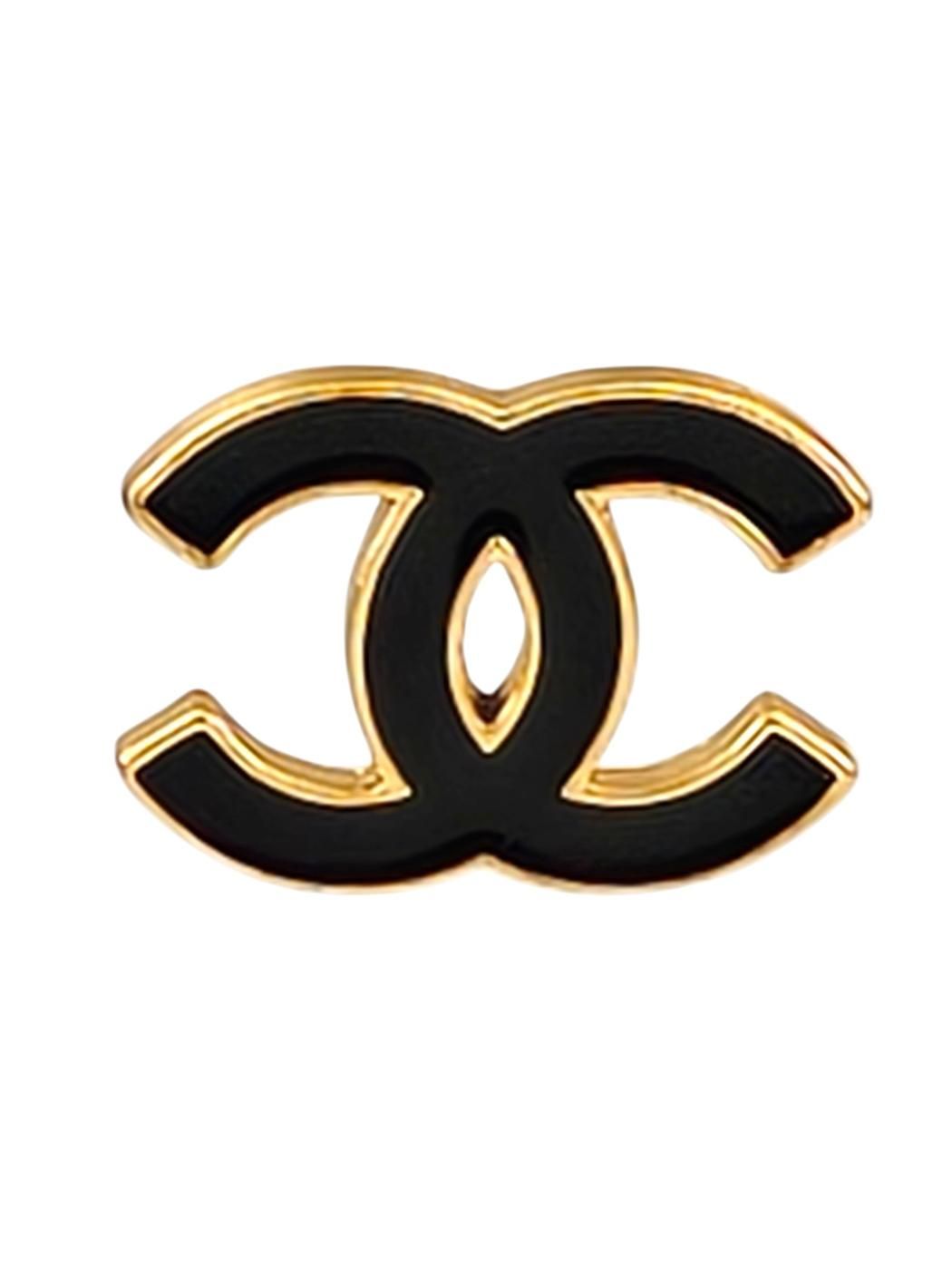 CHANEL シャネル ココマーク ピンブローチ ピンバッチ 02A ブラック