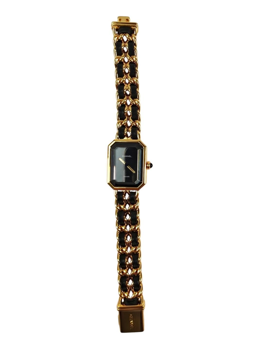 CHANEL シャネル プルミエール Mサイズ H0001 腕時計 クオーツ ゴールド 管理番号：11245 CHANEL シャネル プルミエール Mサイズ H0001 腕時計 クオーツ