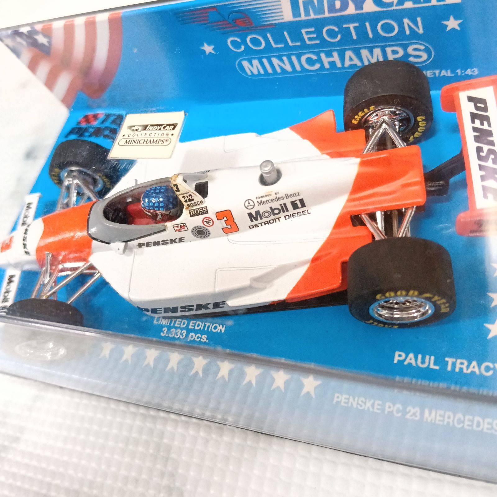 貴重 1/43 インディカー ペンスキー PC23 メルセデス ポール