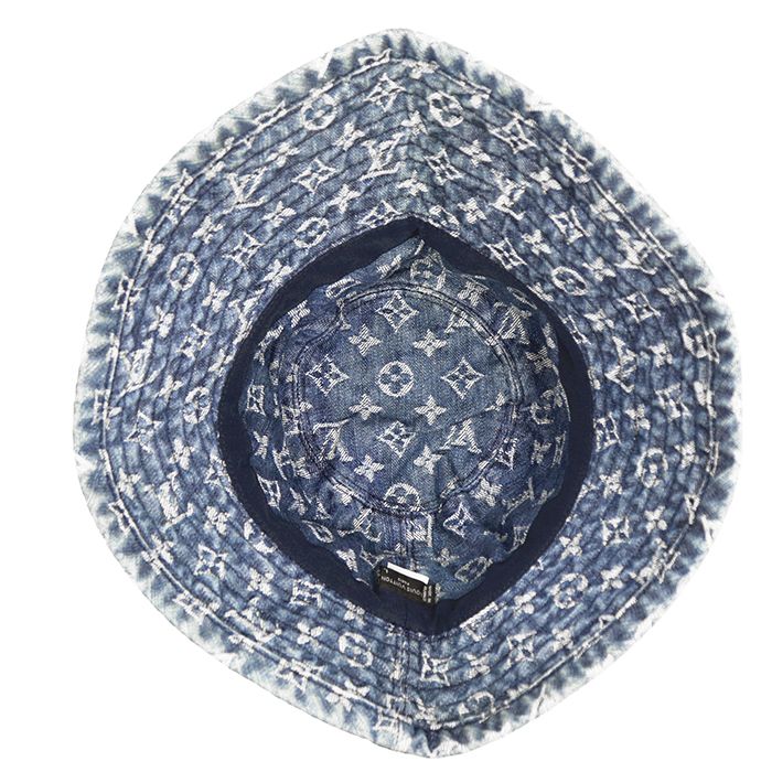 Louis Vuitton モノグラム　デニム　バケット　ハット　サイズ60￼ LOUIS VUITTON ルイ・ヴィトン モノグラムデニム バケットハット