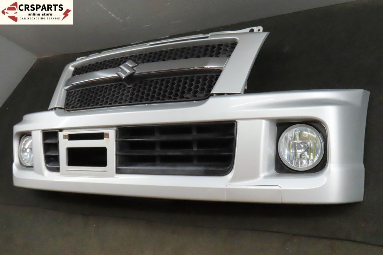 ワゴンR RR S-LTD CBA-MH21S 純正 フロント バンパー フォグ グリル付 