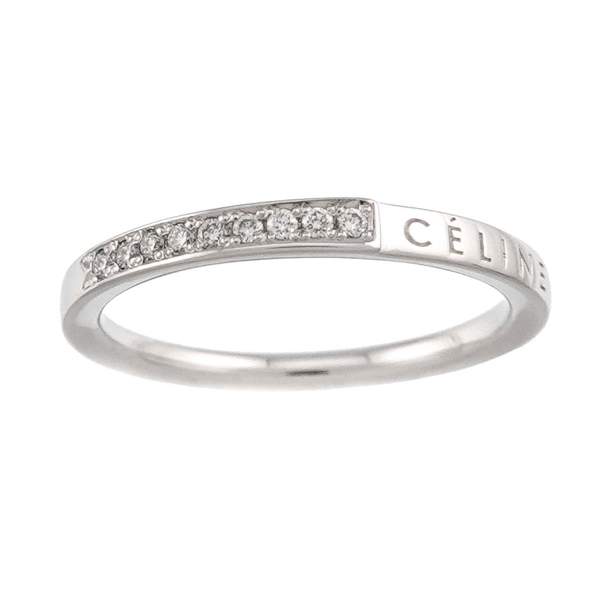 セリーヌ CELINE 7号 リング ダイヤ Pt プラチナ 指輪 Diamond Ring 