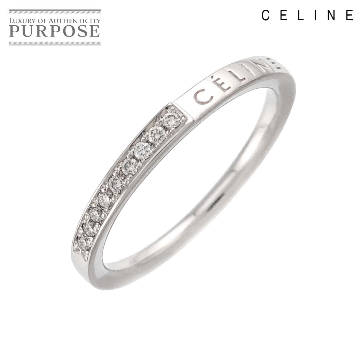 セリーヌ CELINE 7号 リング ダイヤ Pt プラチナ 指輪 Diamond Ring 