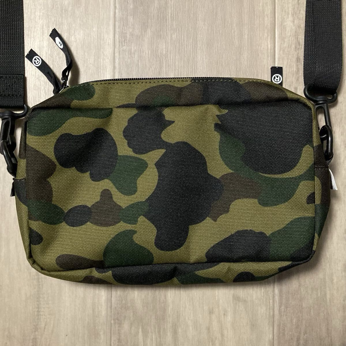 BAPE × Cordura ショルダーバッグ 1st camo green a bathing ape