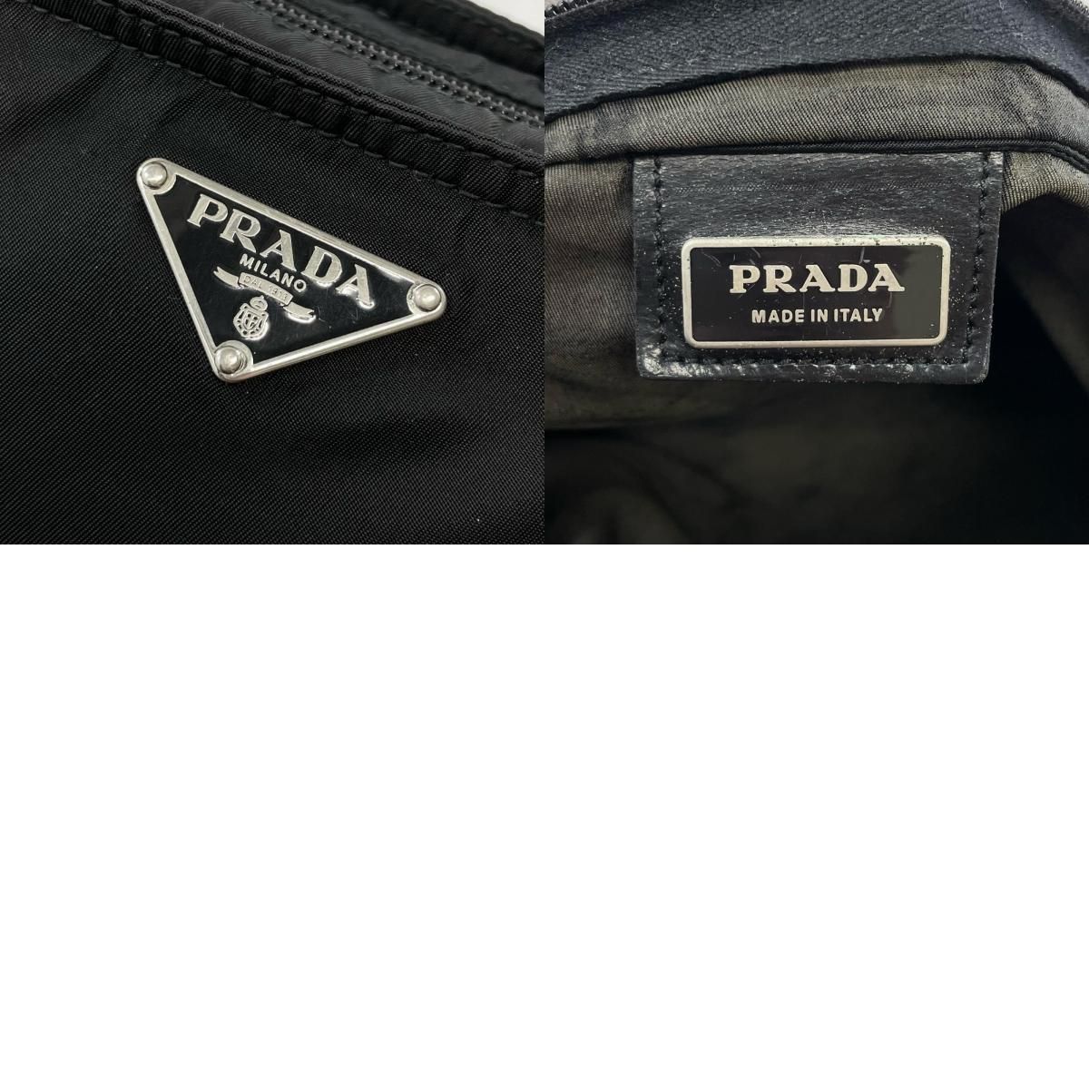 【中古】PRADA | プラダ 三角ロゴ テスート ショルダーバッグ ブラック【尾張小牧店】 中古】PRADA | プラダ テスート ショルダーバッグ 斜め掛け ナイロン