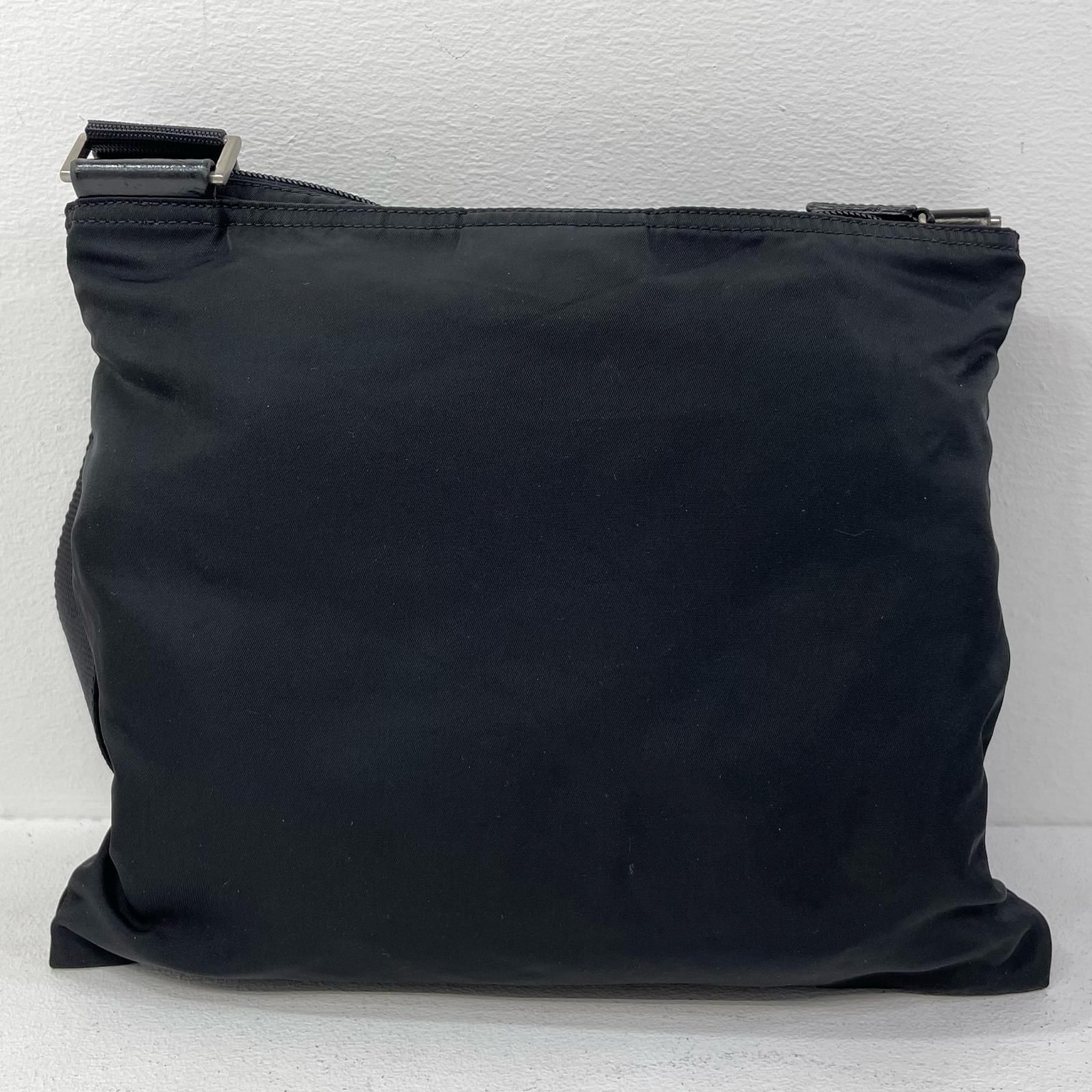 【中古】PRADA | プラダ 三角ロゴ テスート ショルダーバッグ ブラック【尾張小牧店】 中古】PRADA | プラダ テスート 三角ロゴ ショルダーバッグ ブラック