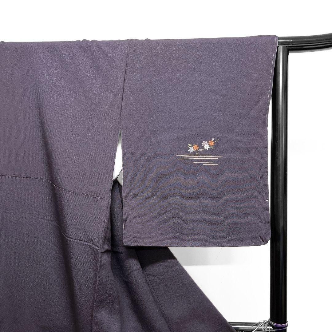 未着用 付け下げ 身丈164 裄67 刺繍 楓 梅 鼓 正絹 着物 032b p - メルカリ