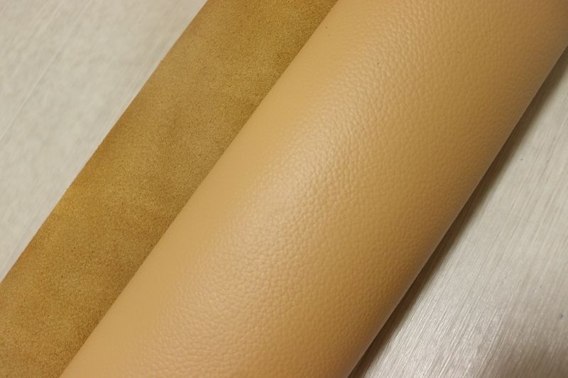 ナチュラルオレンジ 220ds クロム革 牛革 国産 レザー シボ型押し はぎれ 一枚革 レザークラフト 革 皮 本革 diy 生地 材料