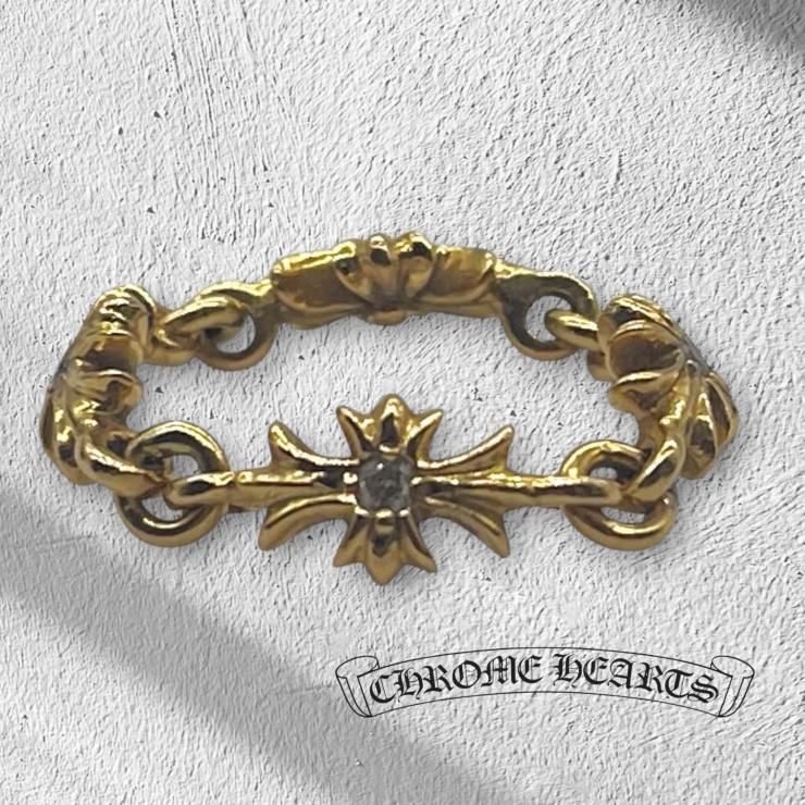 クロムハーツ タイニーE プラスリング ダイヤモンド CHROME HEARTS 