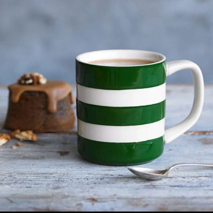 訳あり特価】コーニッシュウェア｜10oz｜マグカップ｜グリーン｜1個