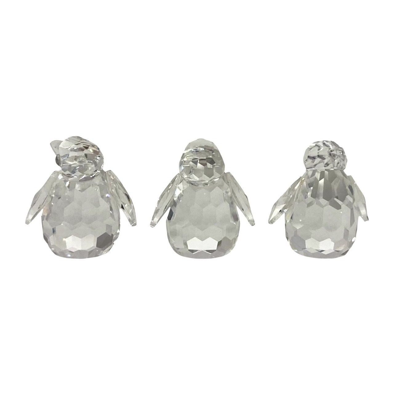 SWAROVSKI スワロフスキー 【ベビーペンギン】3羽セット+台座
