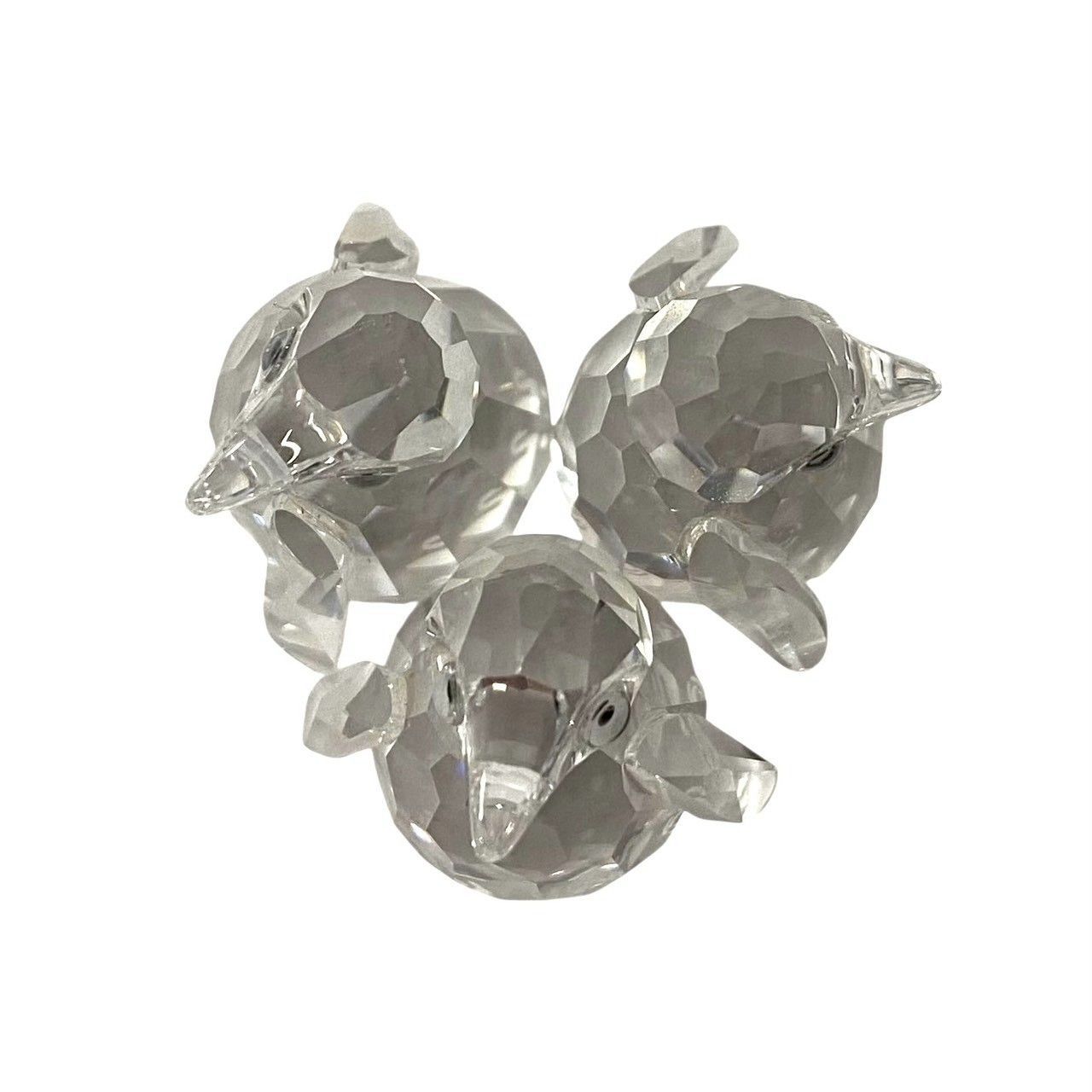 SWAROVSKI】ベビーペンギン 3羽セット クリスタル 209588 ガラス 置物 