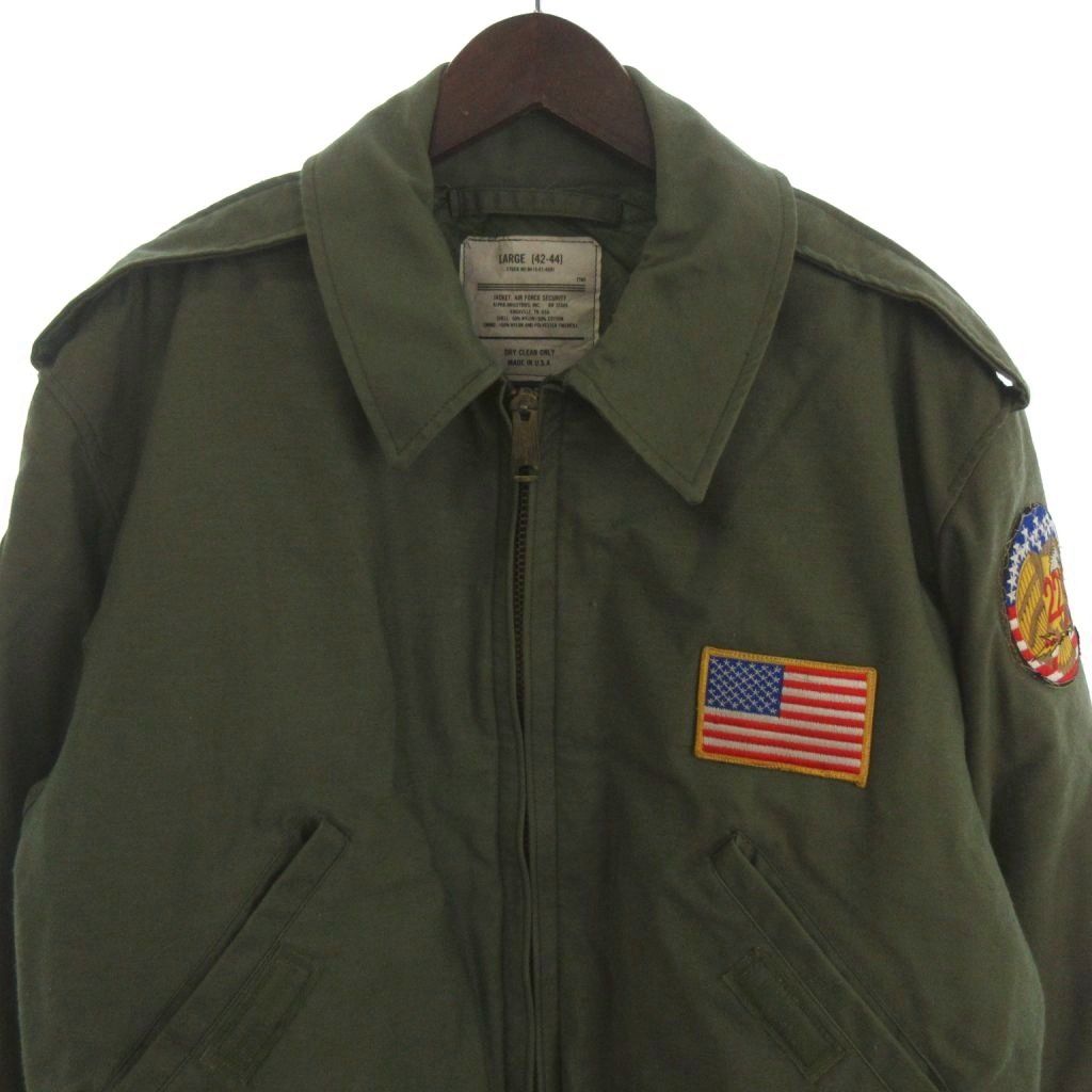 アルファ ALPHA AIR FORCE SECURITY フライトジャケット ブルゾン