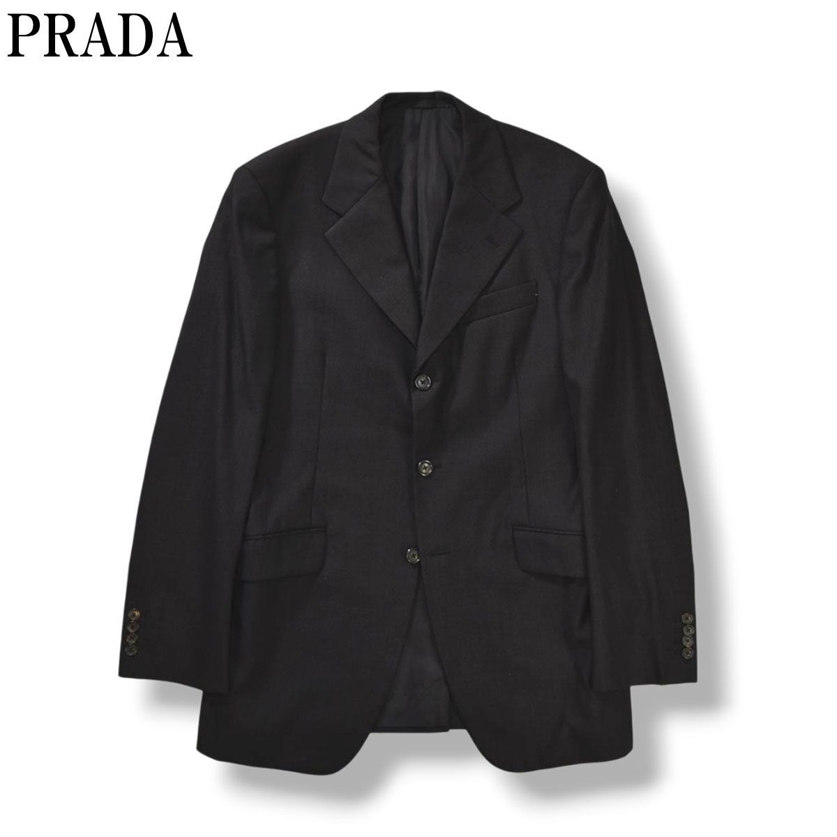 archive PRADA テーラードジャケット　未使用　イタリア製　00s 00s archive イタリア製 プラダ PRADA シングル 3B テーラード