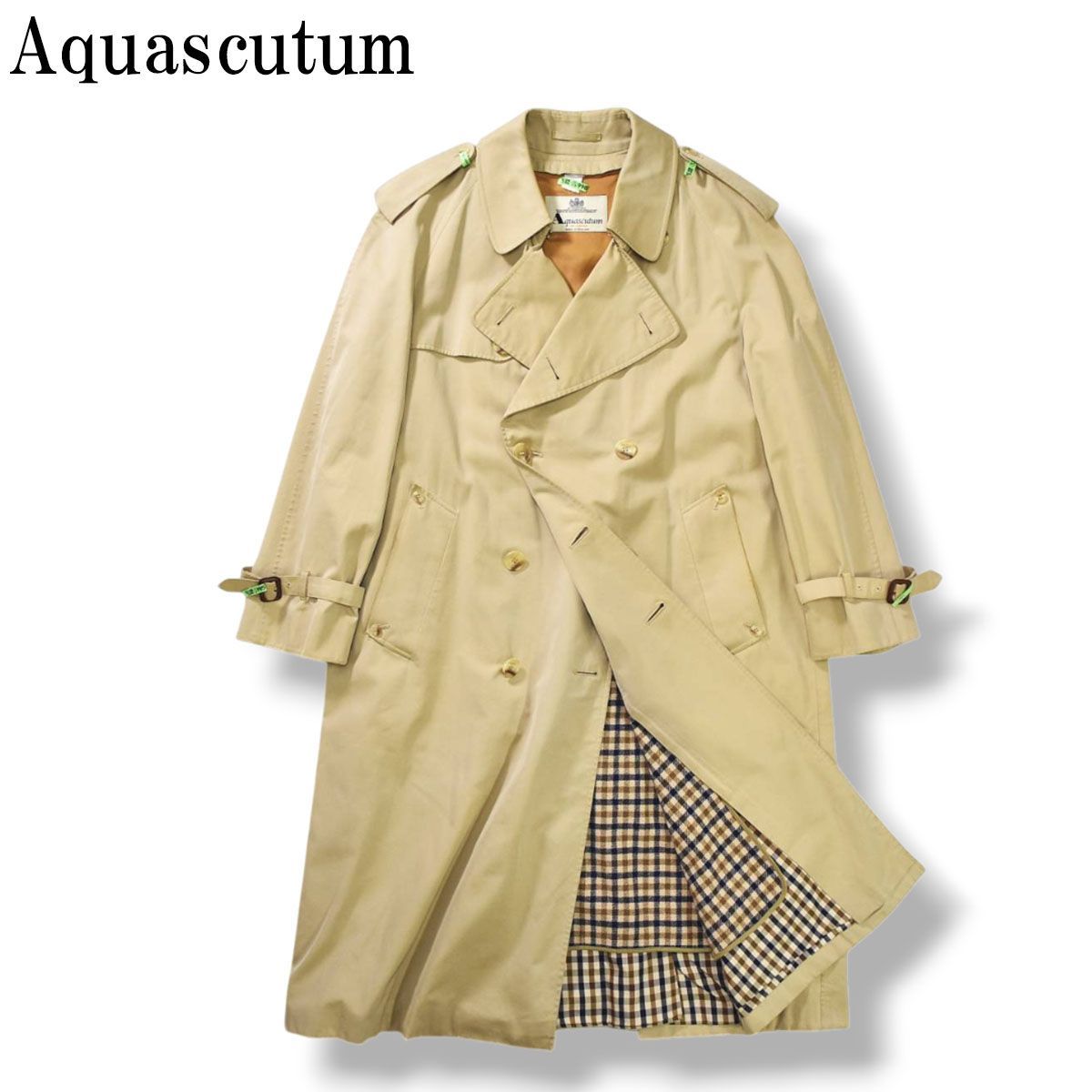 王道】 英国製 アクアスキュータム Aquascutum KINGSLAND ウール 王道】 英国製 アクアスキュータム Aquascutum KINGSLAND ウール