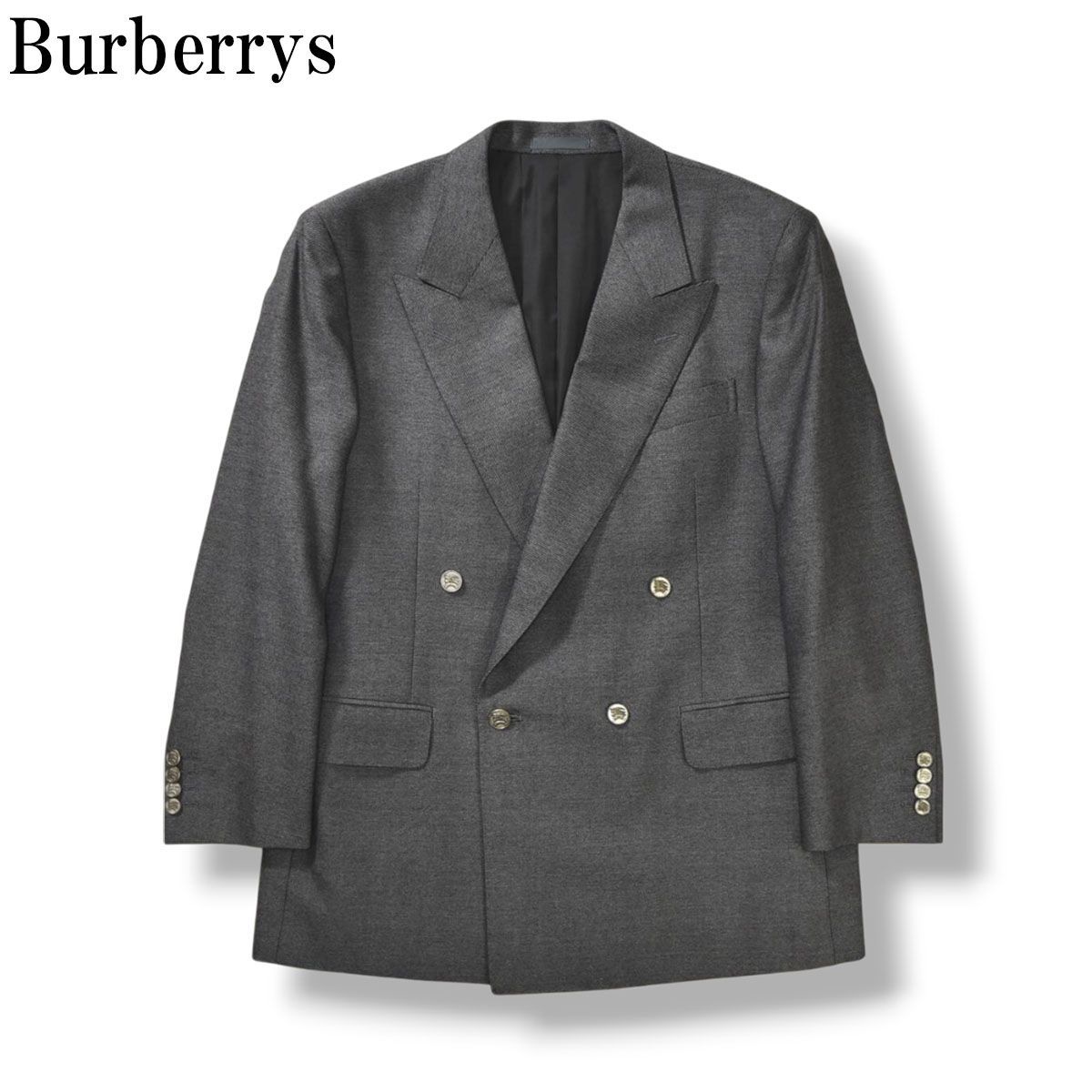美品】 90sヴィンテージ バーバリー Burberrys ロゴ入りメタルボタン 
