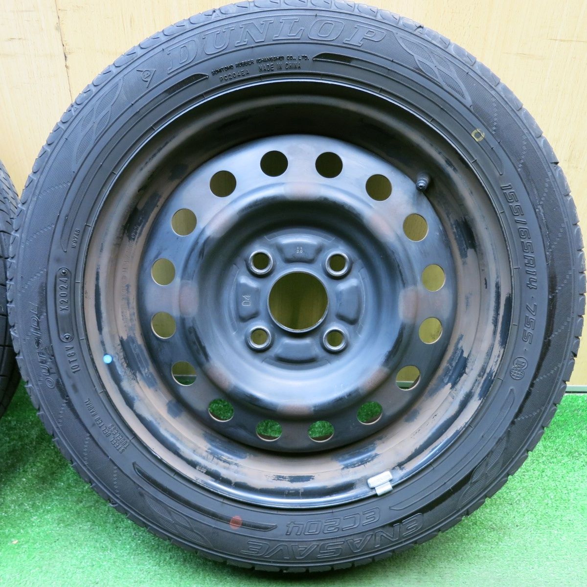 バリ溝！24年！8.5分☆155/65R14 ダンロップ エナセーブ EC204 