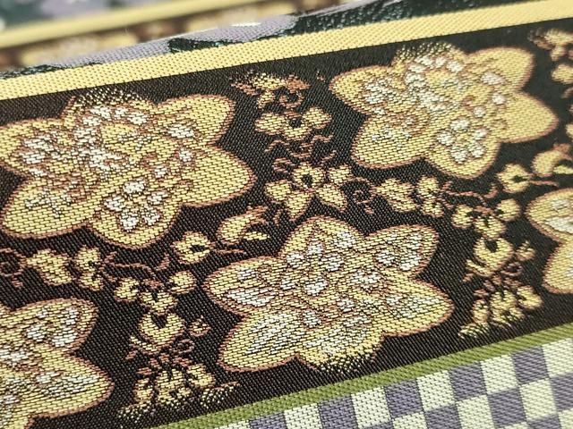 平和屋本店●極上　西陣　木野織物　菱屋善兵衛謹製　六通柄袋帯　横段花文　逸品　DZAB5745kh6 s3659_2.jpg