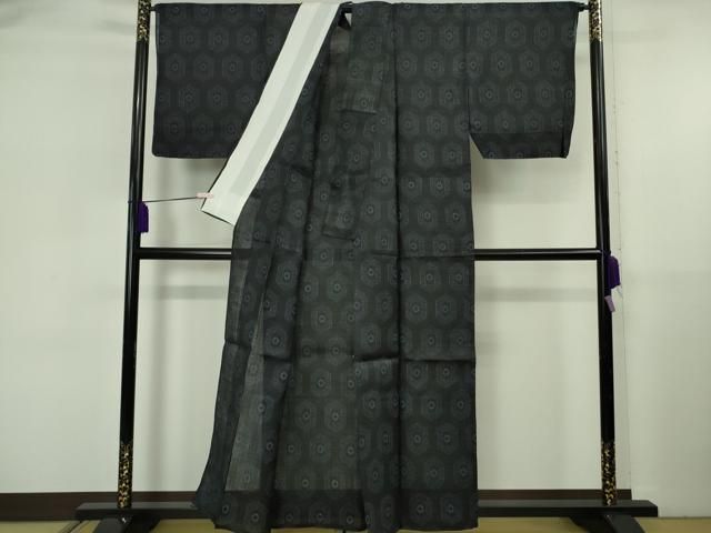 平和屋本店＊極上 夏物 重要無形文化財 本場宮古上布 苧麻 亀甲柄 逸品