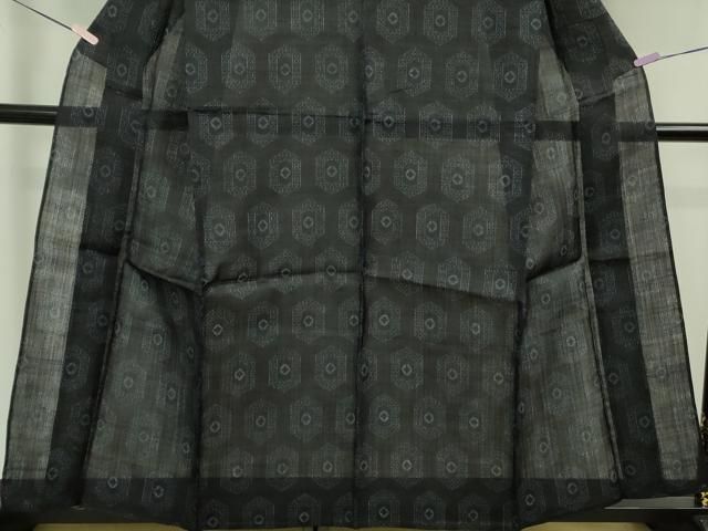 平和屋本店＊極上 夏物 重要無形文化財 本場宮古上布 苧麻 亀甲柄 逸品