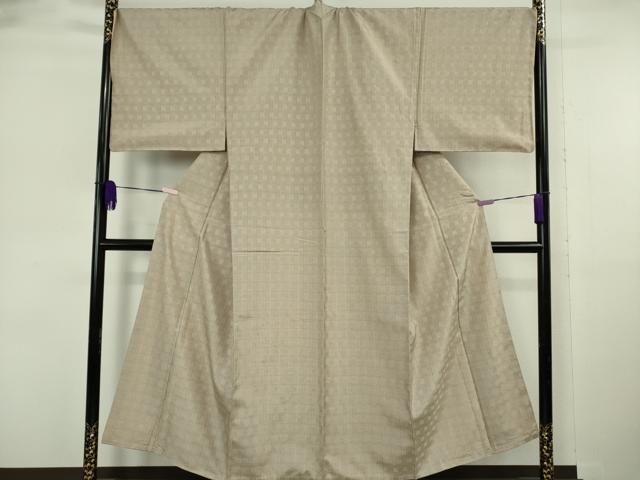 平和屋本店○極上 男性 三代目市三郎 紬 花織 雅生紬會 キングサイズ