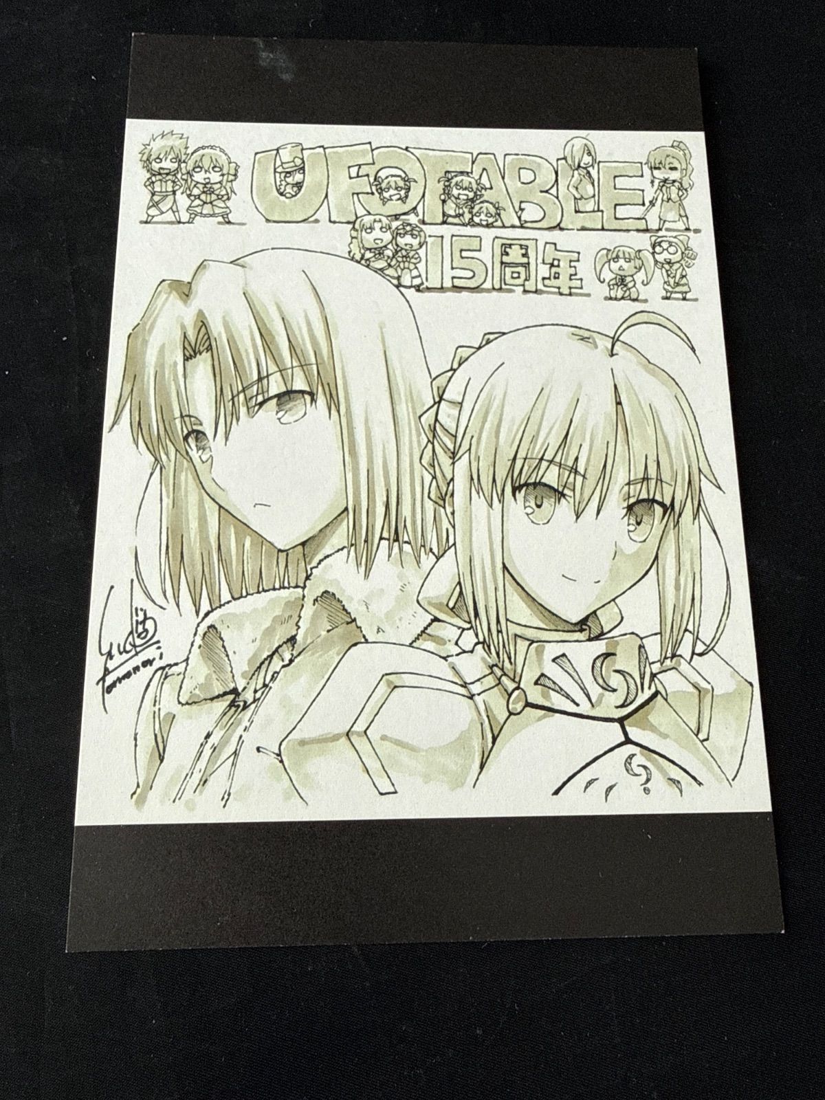 Fate 空の境界 ufotable 15周年展 セイバー 両儀式 ポストカード 