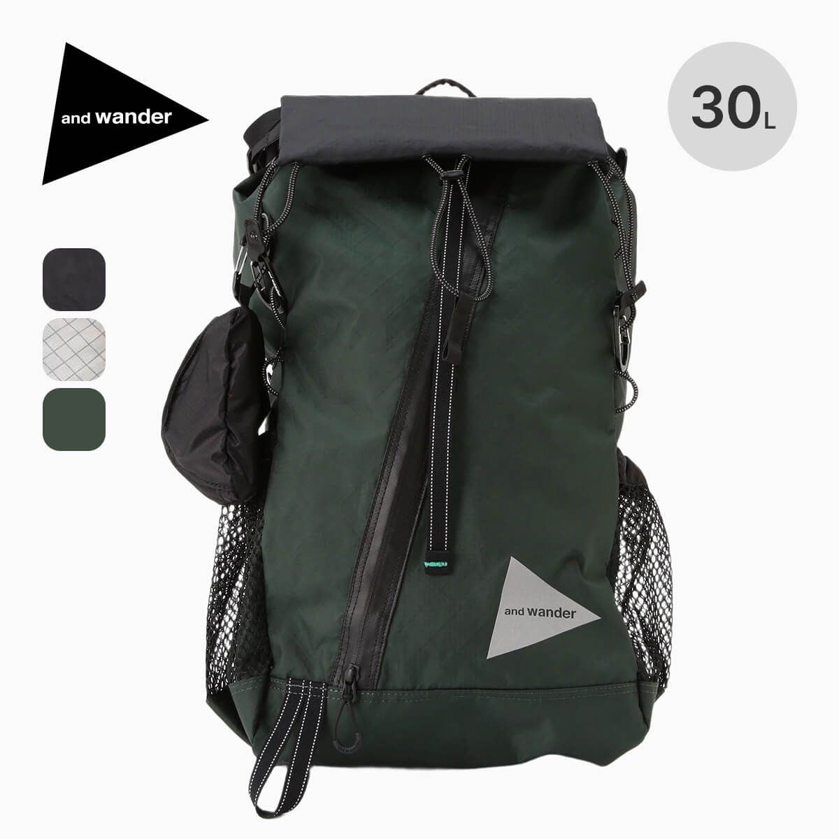 新品】and wander アンドワンダー エコパック30Lバックパック 