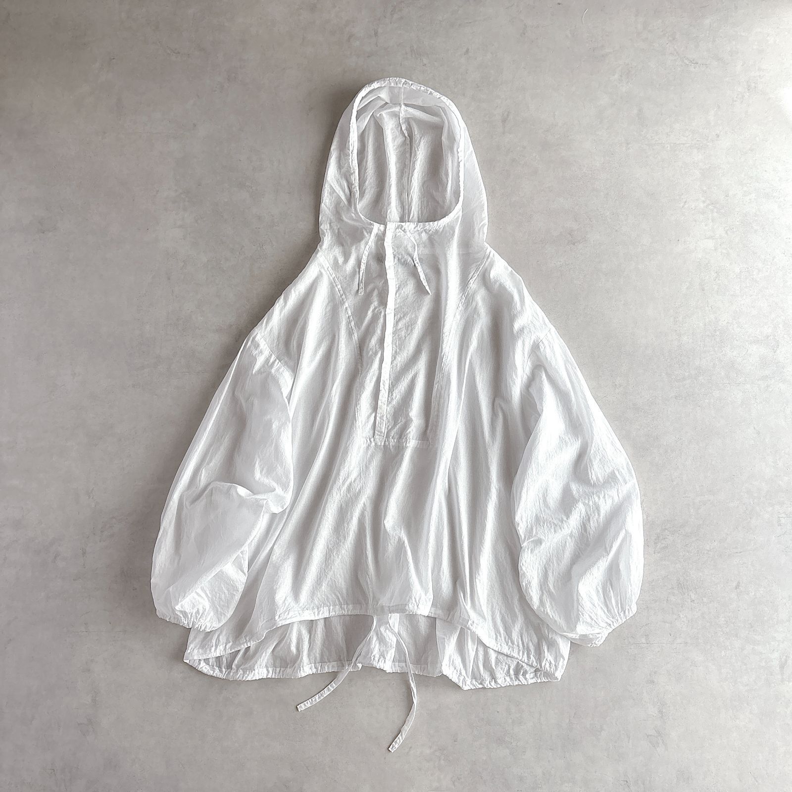 美品 / mizuiroind ミズイロインド / フード付き ワイドシルエット 