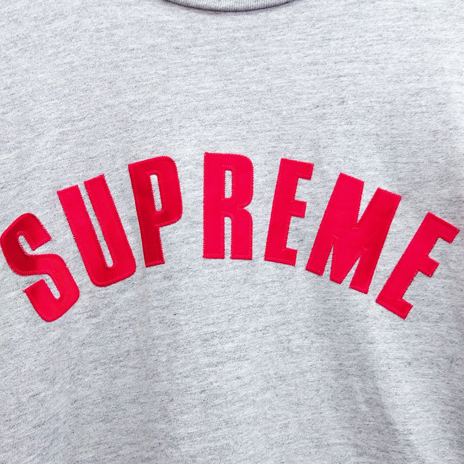 Supreme シュプリーム ロンT 長袖Tシャツ グレー アーチロゴ Lサイズ 