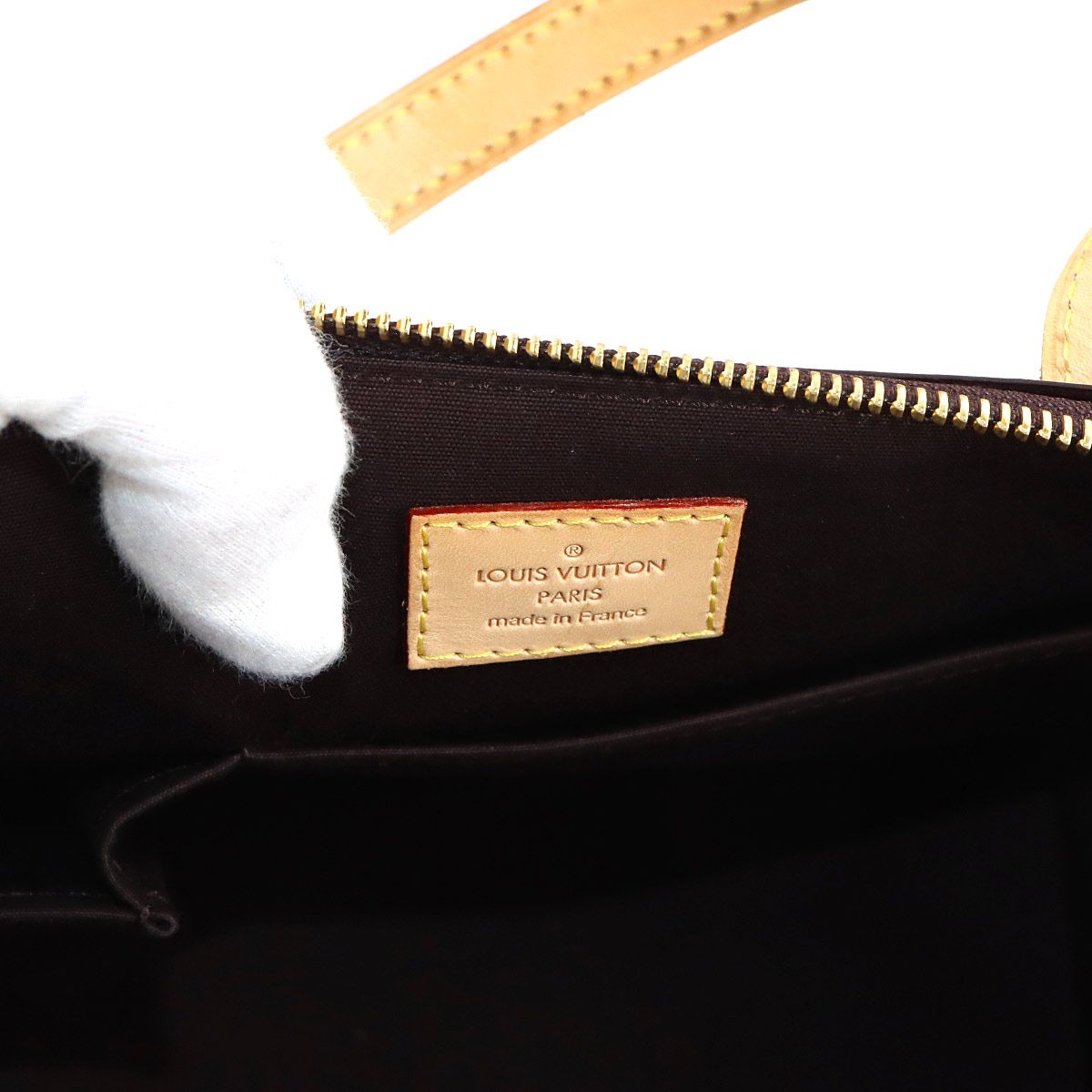 美品 ルイ ヴィトン LOUIS VUITTON モノグラム ヴェルニ ベルヴュー PM 