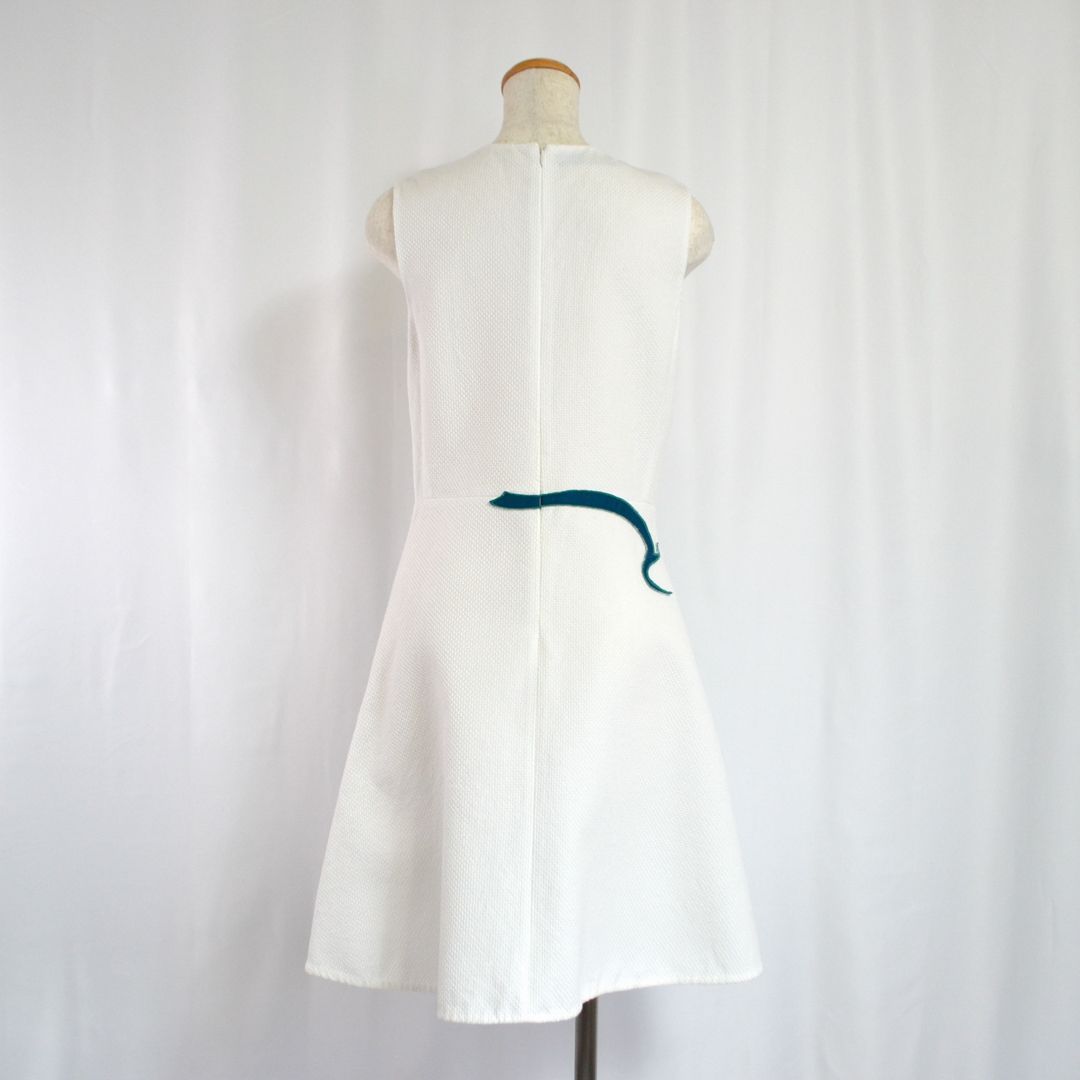 1回着VIVIENNETAM ヴィヴィアンタム 金魚柄ネットノースリーブドレス
