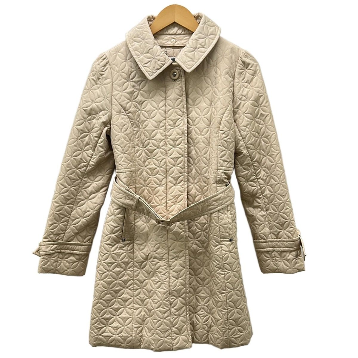 COURREGES(クレージュ) コート サイズ38 M レディース美品 ベージュ 