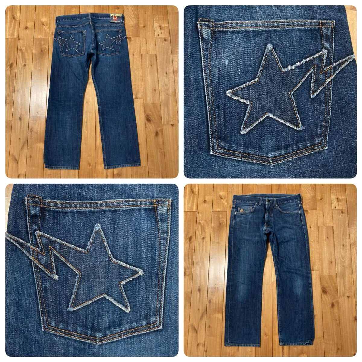 デニム・ジーンズ BAPE STA Denim Pants Sサイズ a bathing ape star 