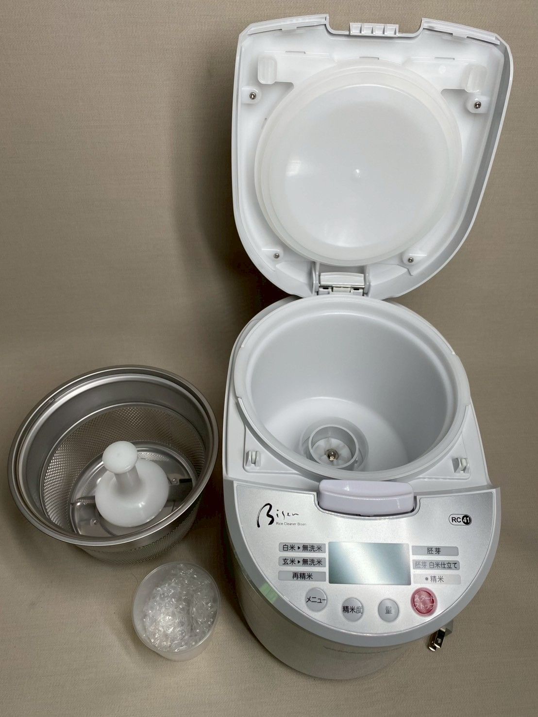 新品】山本電気 家庭用精米機 Bisen YE-RC41 レッド 5合 ライス 