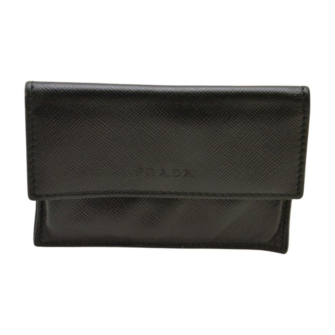 プラダ PRADA カードケース 名刺入れ レザー 黒 ブラック メンズ F-ST2169