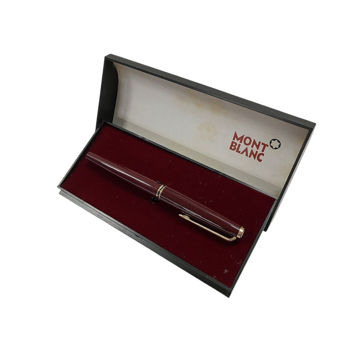 Mont Blanc モンブラン 万年筆 ボルドー 585 中古 W11101629 - メルカリ