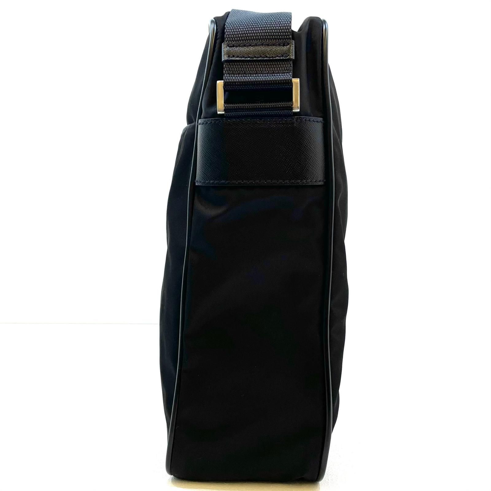 【中古】PRADA | プラダ 三角ロゴ テスート ショルダーバッグ ブラック【尾張小牧店】 中古】PRADA | プラダ テスート ショルダーバッグ 斜め掛け ナイロン