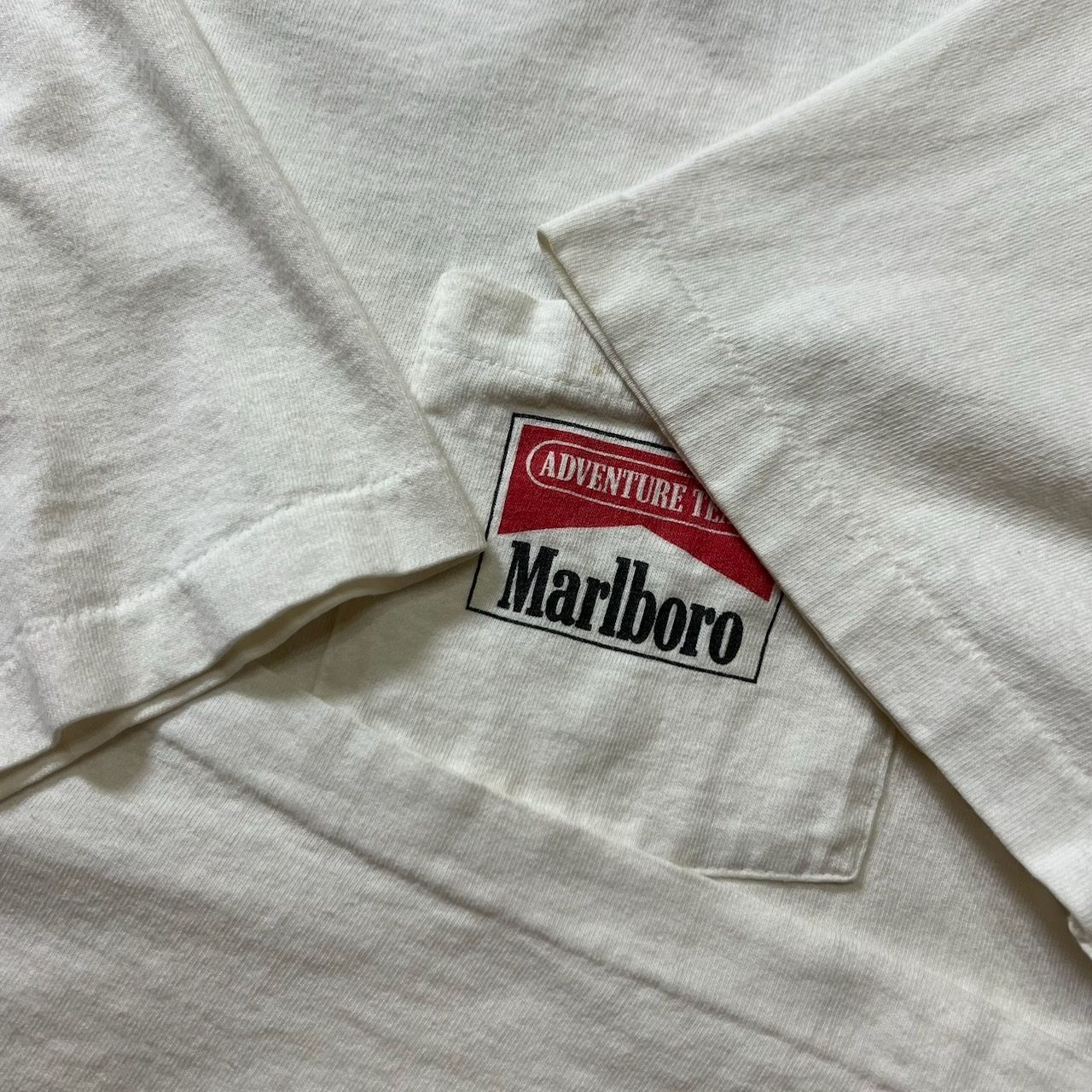90s USA FRUIT OF THE LOOM シングルステッチ Marlboro 胸ポケット 