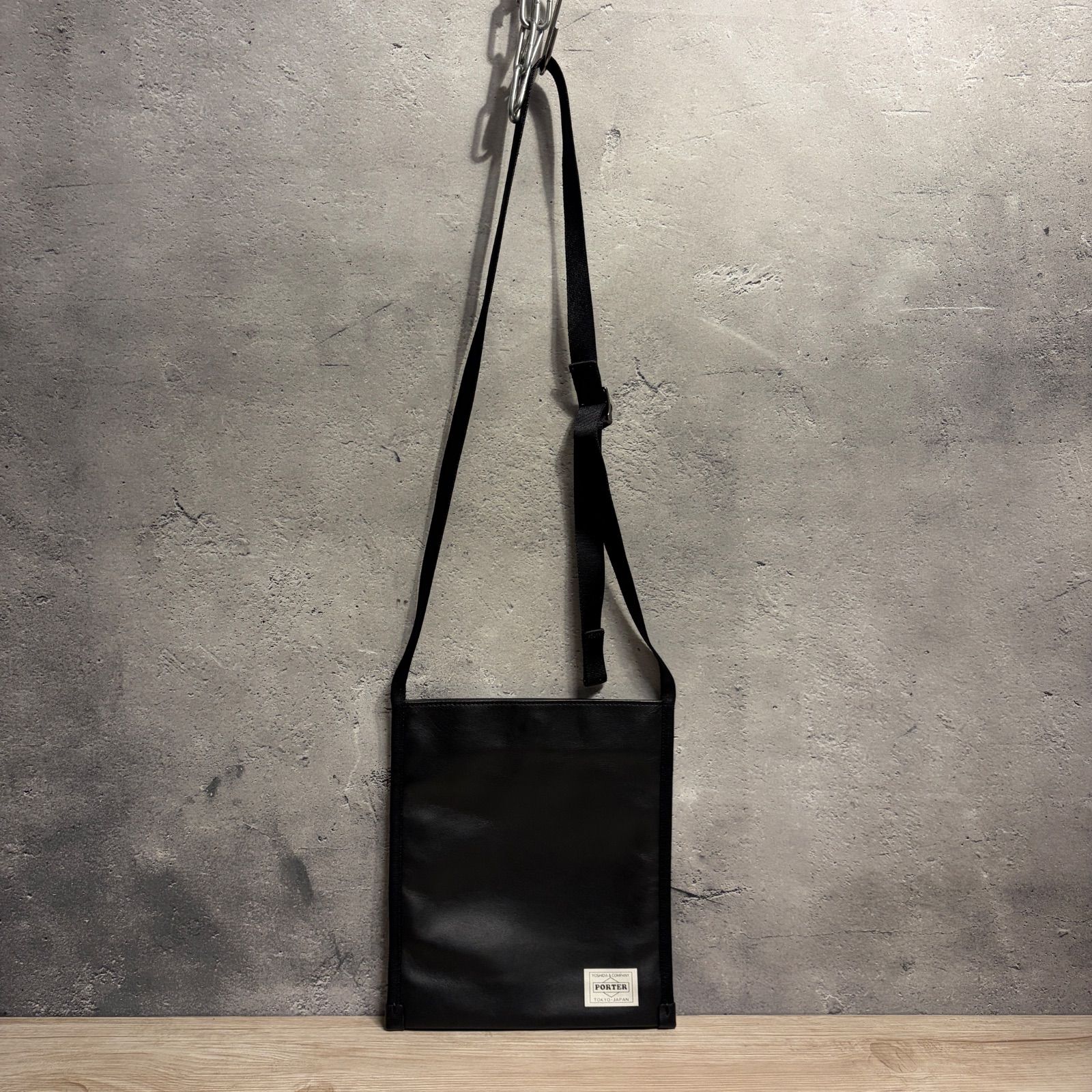 ☘️ ✨PORTER EASE サコッシュ ブラック 美品 ナイロン ショルダー