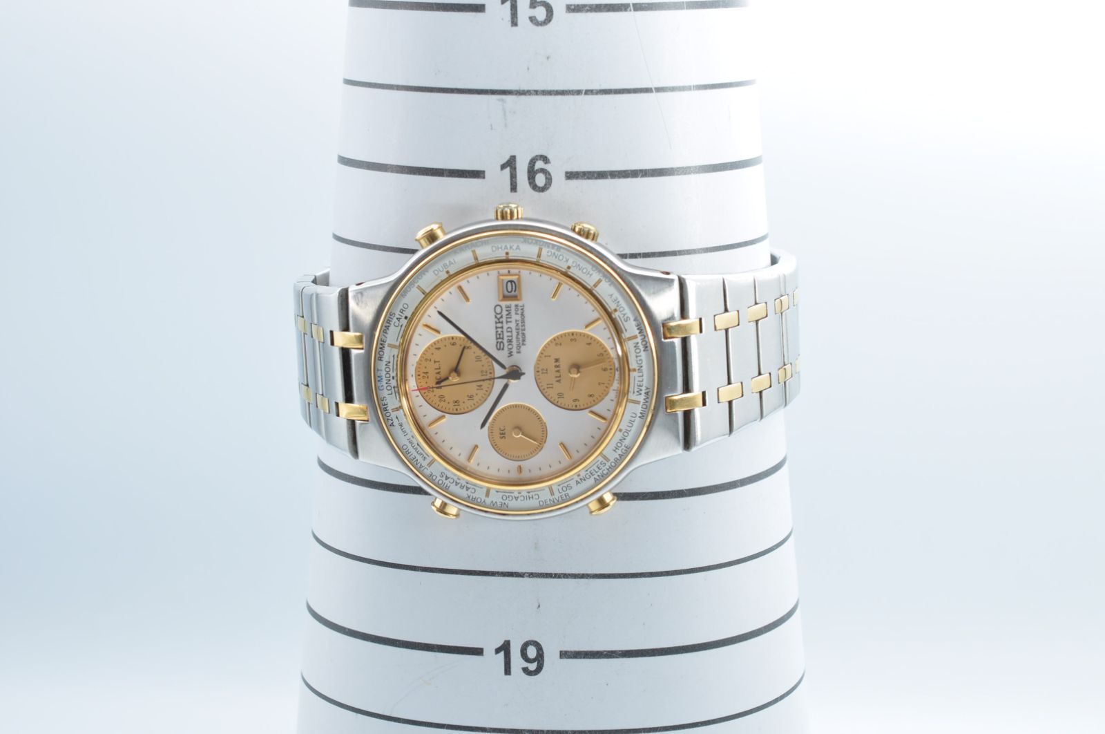 レア／稼働品】SEIKO 5T52‑7A00 WORLD TIME Yahoo!オークション 