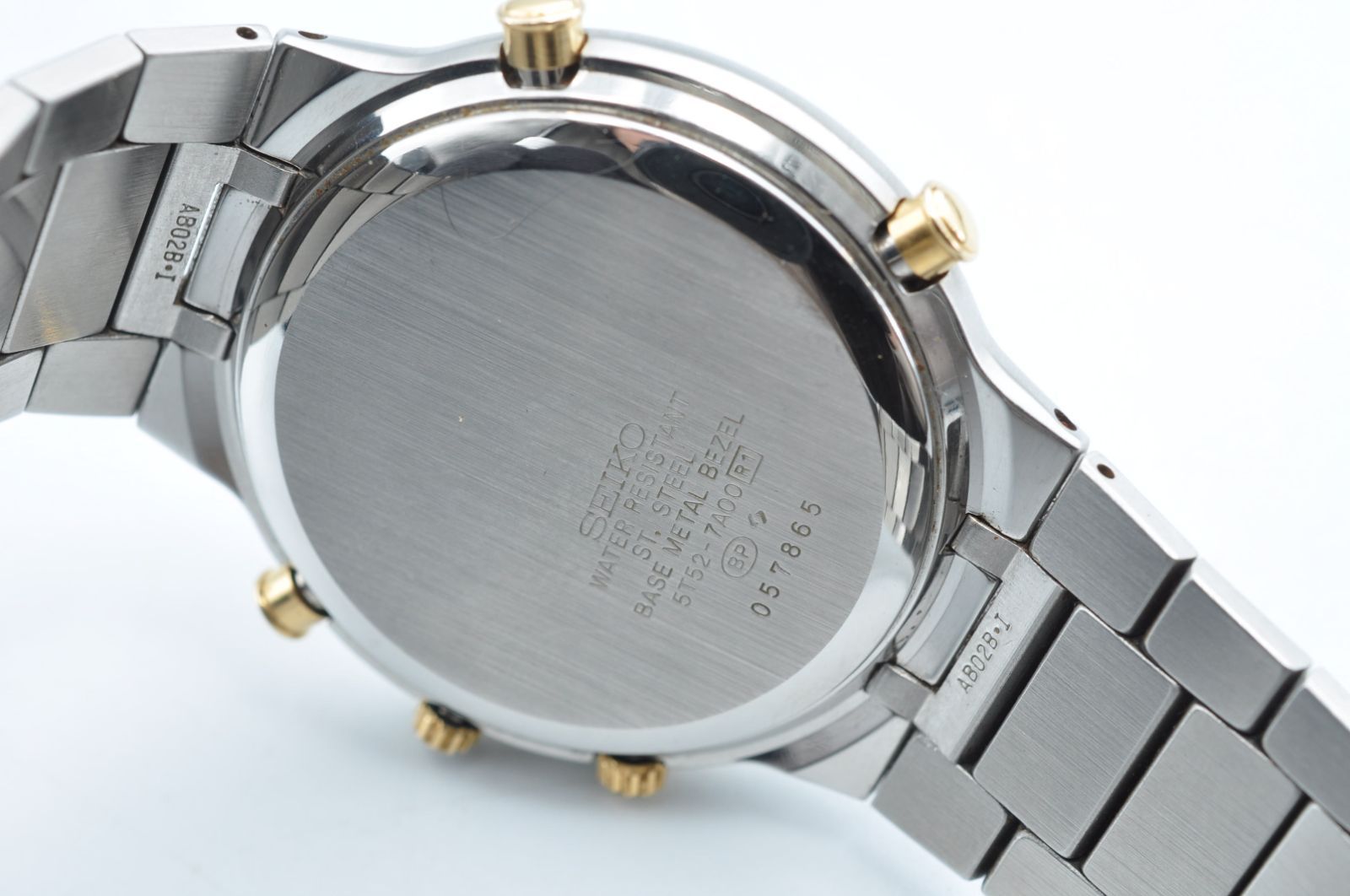 大-28528】SEIKO セイコー◎5T52-7A00◎ワールドタイム QZ クオーツ 