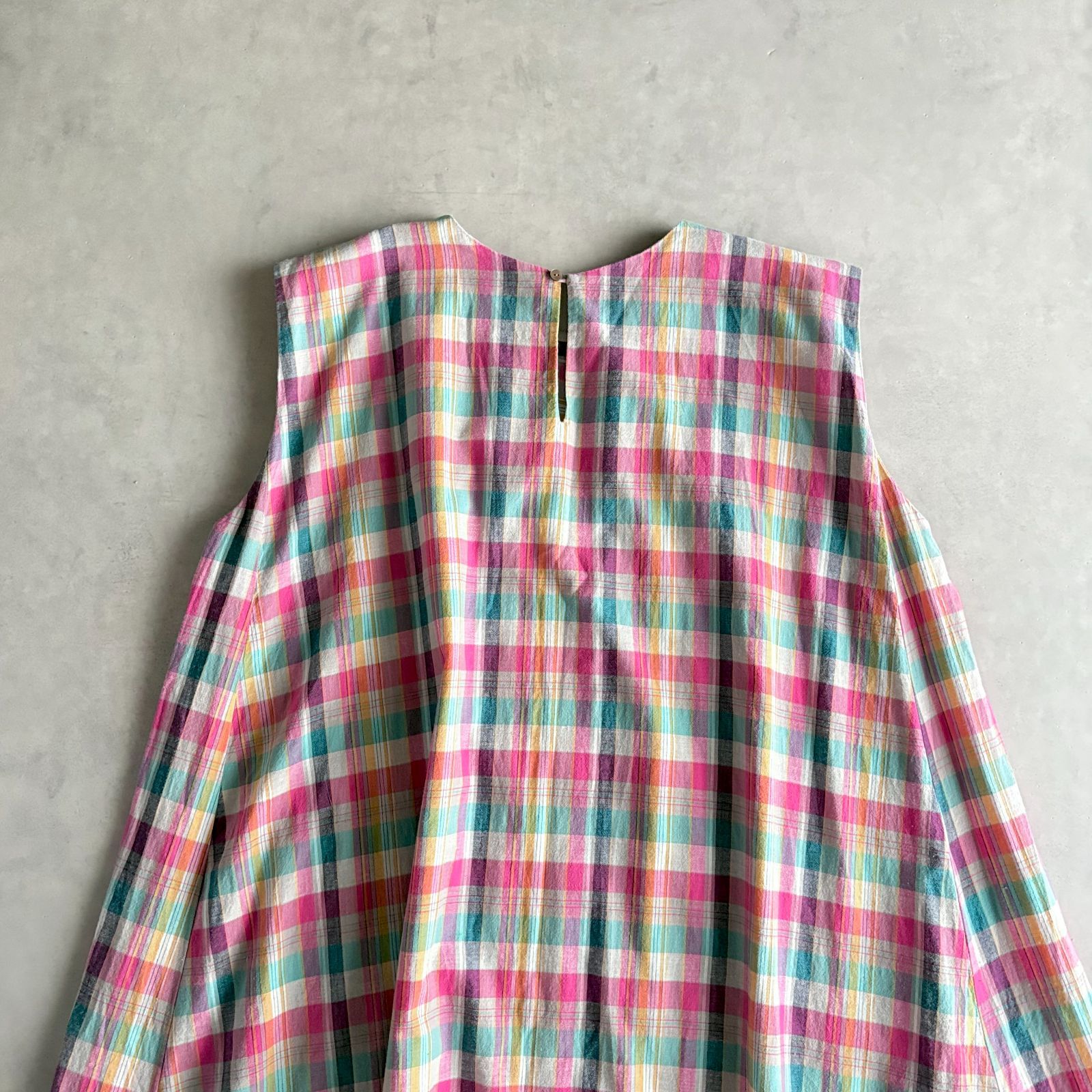 美品 / mizuiroind ミズイロインド / マドラスチェック フレア