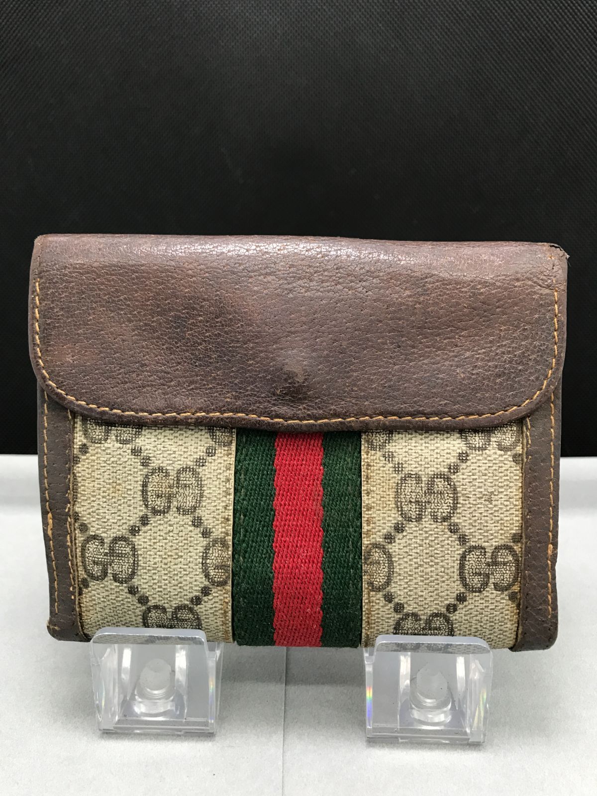 GUCCI グッチ 三つ折り財布 シェリーライン GGスプリーム 469 - メルカリ