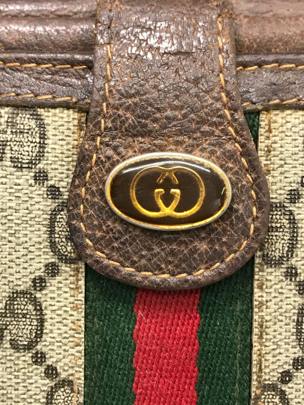 GUCCI グッチ 三つ折り財布 シェリーライン GGスプリーム 469 - メルカリ