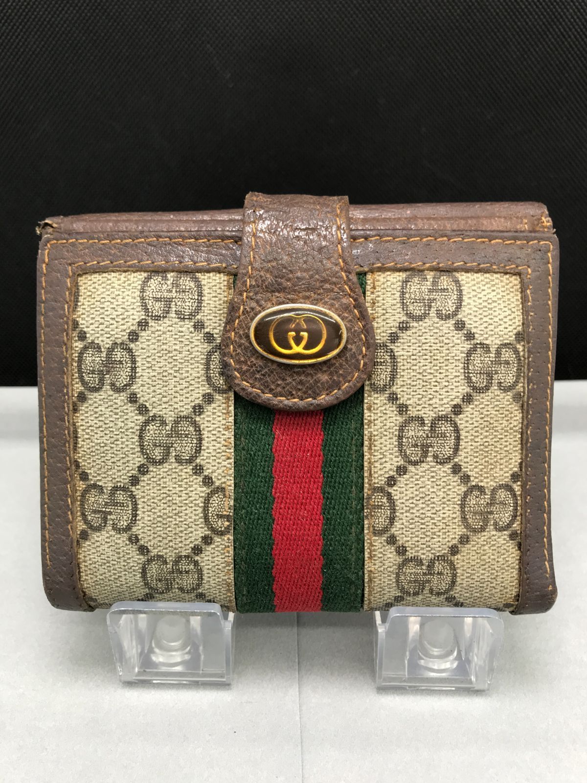 GUCCI グッチ 三つ折り財布 シェリーライン GGスプリーム 469 - メルカリ