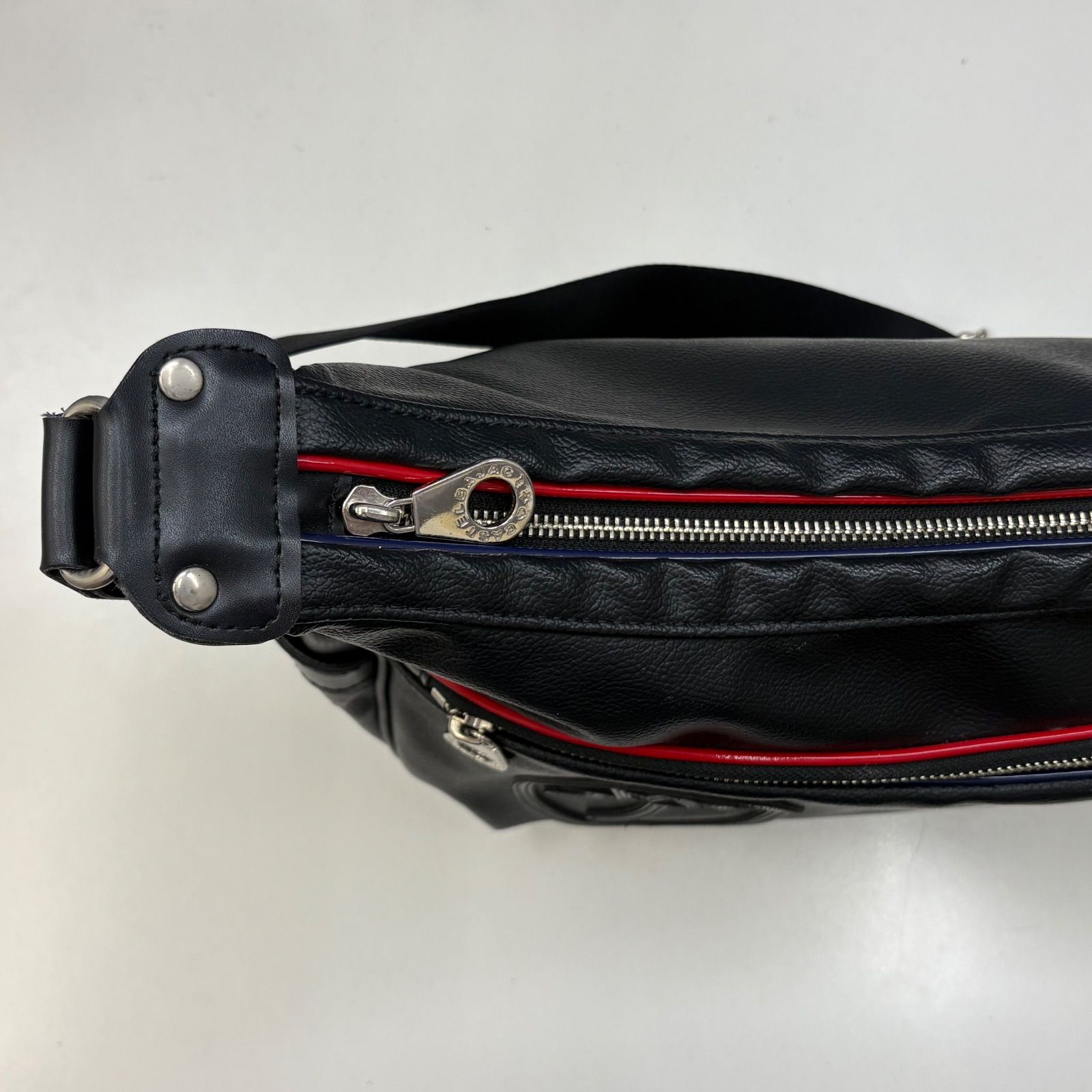 美品】CASTELBAJAC カステルバジャック ショルダーバッグ Black ハーフ