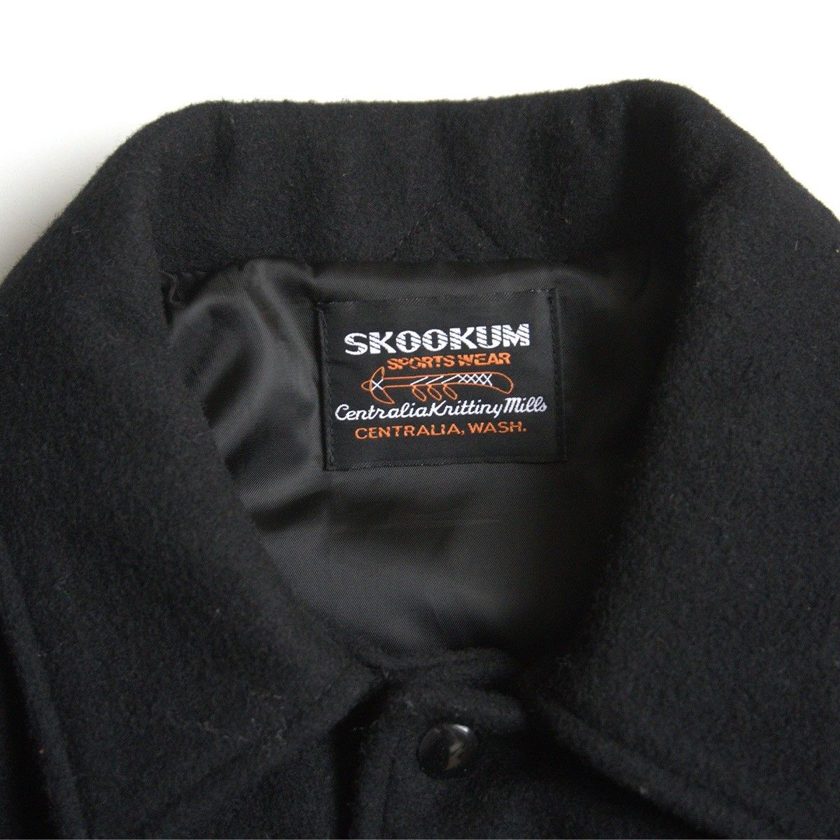 417別注/極美品】SKOOKUM【メルトン×レザー スタジャン】L スクーカム 