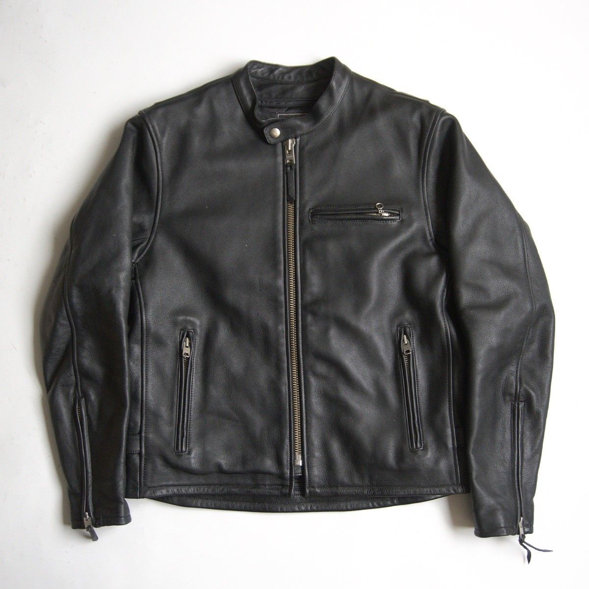 ビッグサイズ/美品】KADOYA【シングルライダースジャケット】 3L