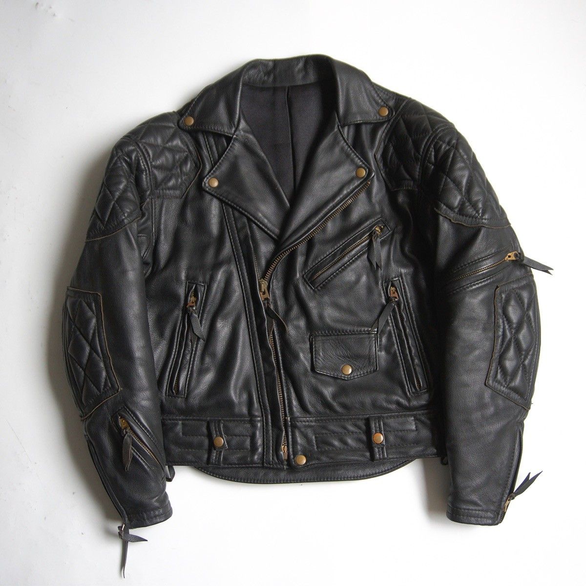 美品　ラングリッツ　ケブラー　ライディングジャケット　ライダース　短丈　黒　XL 最高級】 Langlitz Leathers【Columbia パデッド ライダースジャケット