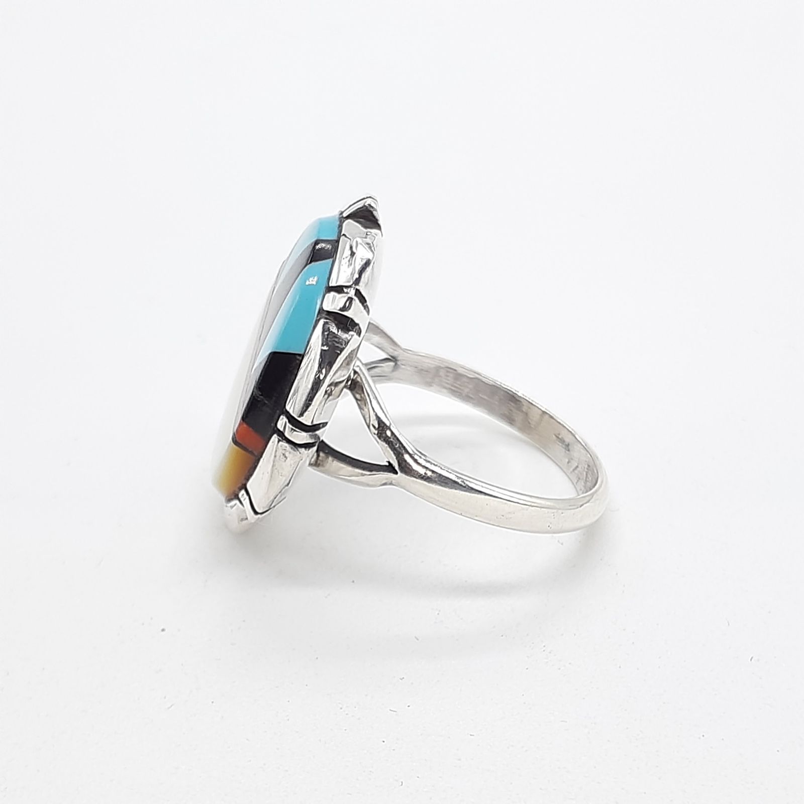 リング STERLING SILVER シルバー インディアンジュエリー ズニ族 JJ刻